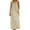 Beige, variant on Aihuaihua Backless Dresses for Women, Summer Sleeveless Backless Cami Dresses Spaghetti Strap Flowy Dress Long Sundress Maxi Dress with Back Tie