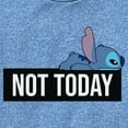 thumbnail image 2 of Boy's Lilo & Stitch Not Today Tired Stitch Performance Graphic Tee Royal Blue Heather X Large, 2 of 4