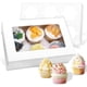 thumbnail image 1 of Juego de 5 cajas para cupcakes, 6 agujeros, color blanco, 24 x 16 x 7,6 cm (9,45 x 6,3 x 3), 1 of 5