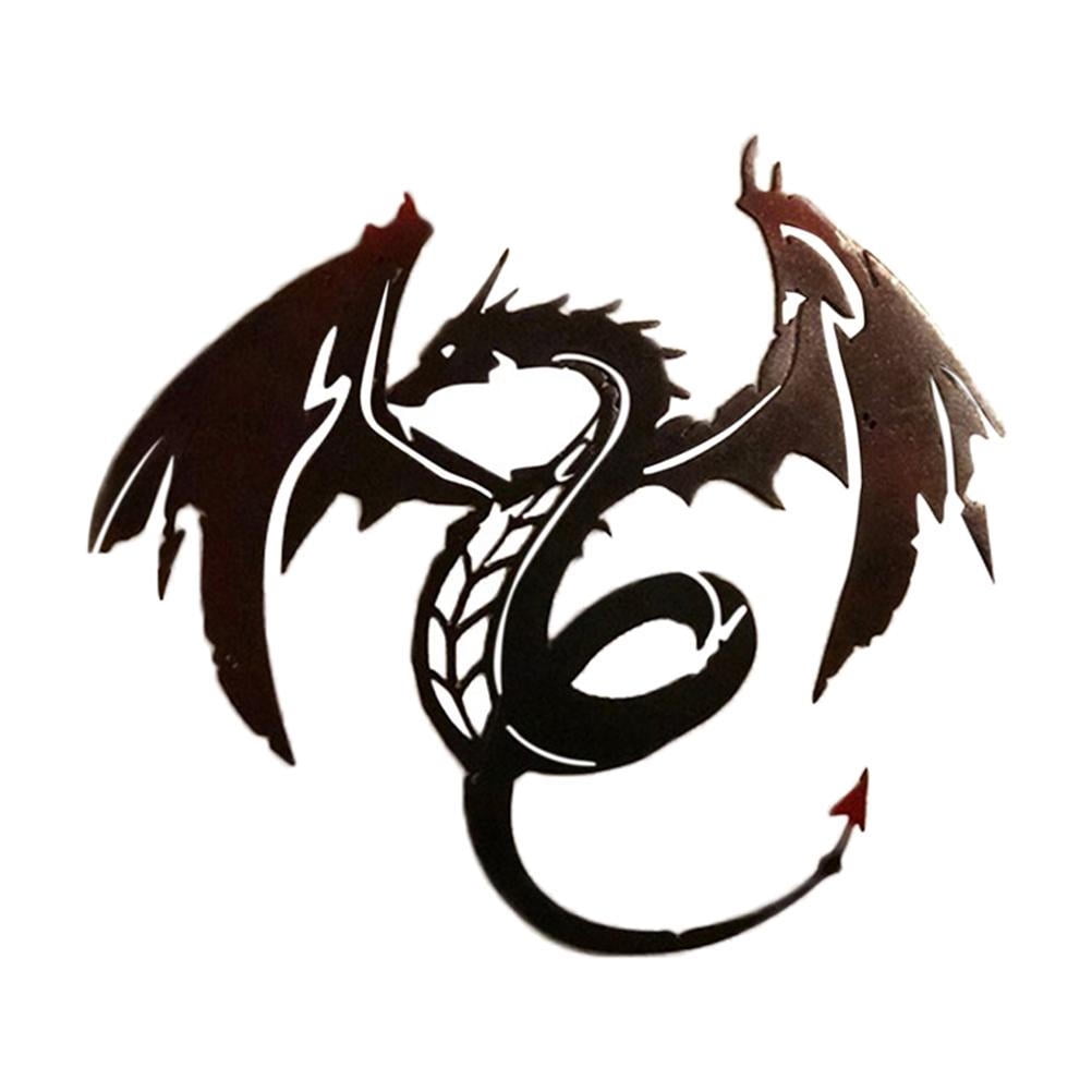 Bestope Metal Dragon Wall Art Dragon Sculpture Metal Wall Hanging Art