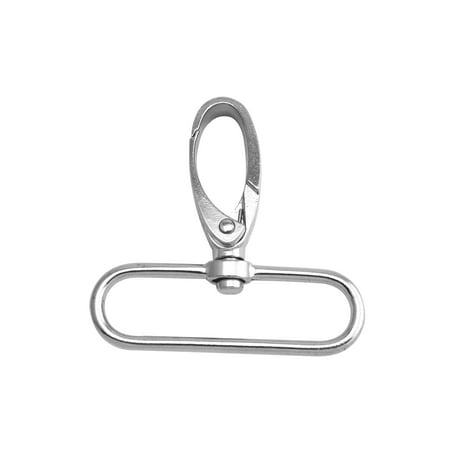 

Fenggtonqii Silvery 2 Inner Diameter Oval Ring Large Olive Buckle Lobster Clasps Swivel Snap Hooks Pack of 6