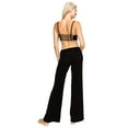 thumbnail image 7 of Black Foldover Yoga Pants, 7 of 7