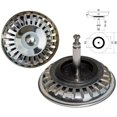 thumbnail image 2 of Desagüe de cesta universal de 8cm, compatible con fregadero de cocina, escurridor de fregadero, accesorios, tapa, tapón de fregadero, cesta de filtro Afortunado Sencillez, 2 of 4