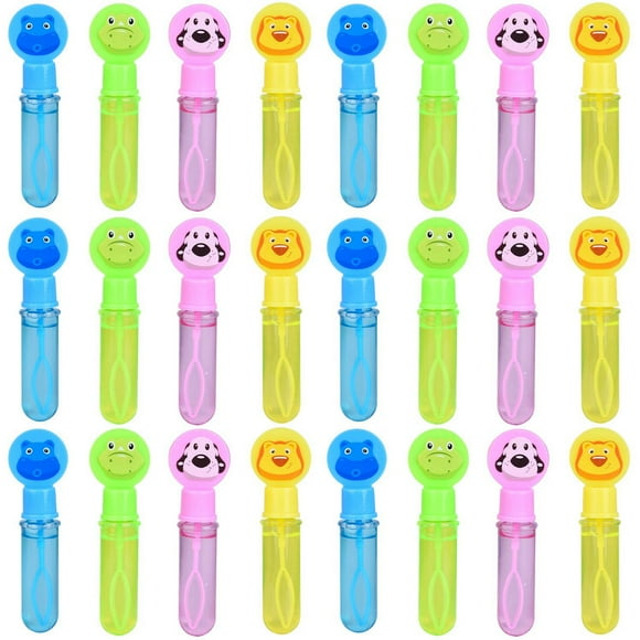 Fun LIttle Toys 24 Pcs Magic Bubble Wands Pinata Stuffers Unbreakable Bubbles for Brithday,Party,Weekends