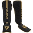 thumbnail image 5 of RDX Shin Guards for Kickboxing, Leather Kara Instep Foam Protection, Golden, 5 of 8