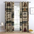 thumbnail image 2 of Fishing Blackout Curtains for Living Room Bedroom, Thermal Insulated Room Darkening Grommet Drapes, Camping Theme Bass Fish Hunting Window Curtains Home Decor-52"W x 54"L (Pack of 2), 2 of 7