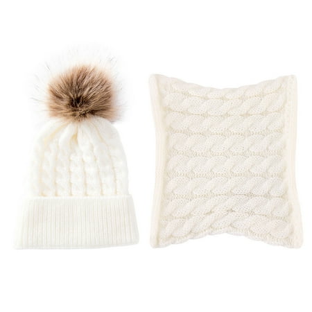 

Set Cap+Scarf Warm Winter Toddler Baby Warm 2Pcs Knitted Keep Girls Boys Baby Care Twin Baby Book
