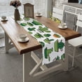 thumbnail image 4 of BaHomeck Table Runner 13*72 In,Set Of 1 Cute Cartoon Cacti And Various Types Of Succulents High Density Cotton Linens Machine Washable Table Runner For Kitchen Dining Table Coffee Table Decor, 4 of 4