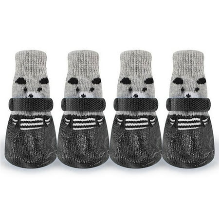 4PCS Pet Socks Anti Slip Waterproof Paw Protector Outdoor Sports Socks Shoes Boots Dogs Protective Paw Rain Snow Shoes Wuuuyi