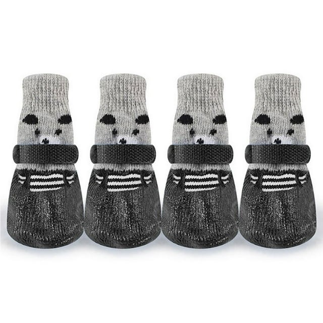 4PCS Pet Socks Anti Slip Waterproof Paw Protector Outdoor Sports Socks Shoes Boots Dogs Protective Paw Rain Snow Shoes