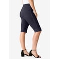 thumbnail image 3 of Roaman's Women's Plus Size Comfort Stretch Bermuda Jean Short, 3 of 3