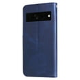 thumbnail image 4 of TECH CIRCLE for Google Pixel 8 Pro Wallet Flip Case, 3 Credit Cards Slot Holder Case with Zipper Pocket, PU Leather Wallet Kickstand Soft TPU Inner Case Cover for Google Pixel 8 Pro, Blue, 4 of 12