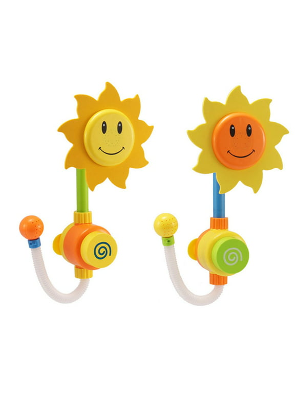 KABOER Baby Bath Toy,Submarine Spray Station,Sunflower Manual Shower,Hand Shower,Water Spinner,Many Ways to Play