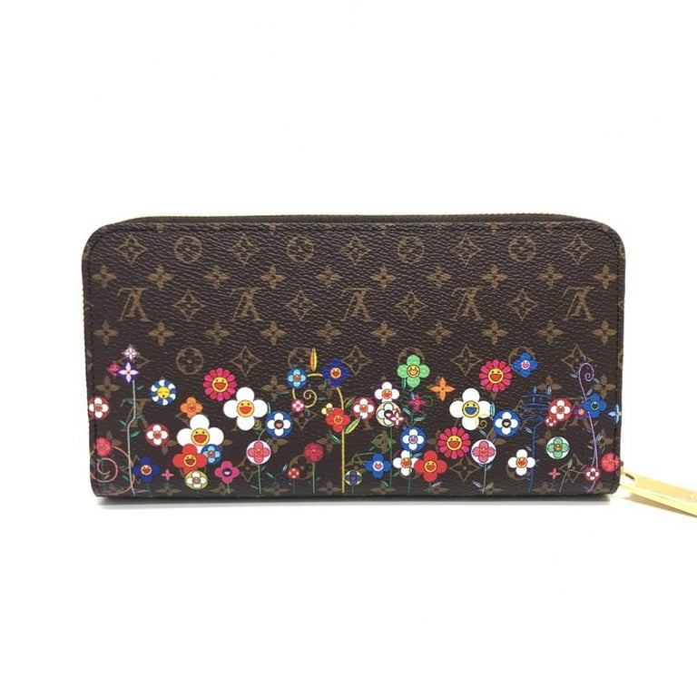 LOUIS VUITTON 黒赤レザー折り財布 Pre-Owned LOUIS VUITTON M14162 Japan Limited LV x TM Zippy