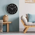 thumbnail image 4 of EGNMCR Wall Clock Silent Wall Clocks Battery Operated 12 Inch Modern Non Ticking Analog Clock Decorative For Kitchen Office Bathroom Bedroom clock clock, 4 of 6
