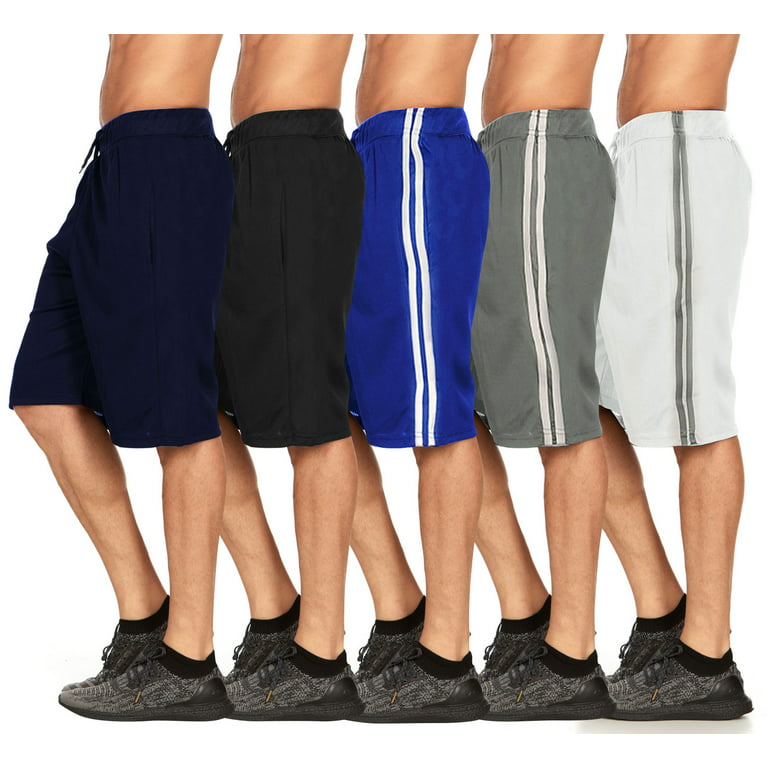 High Energy Long Basketball Shorts for Men, 4 Pack, Sports, Fitness, and Exercise, Athletic Performance, Men's, Size: 2XL