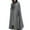 Gray, variant on Hfyihgf Womens Gothic Hooded Open Front Poncho Cape Coat Winter Wool Blend Maxi Outwear Jacket Cloak Army Green M