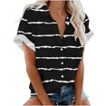 thumbnail image 1 of Blusa con estampado floral de manga corta con cuello en V para mujer OAVQHLG3B Store  lin121212, 1 of 4