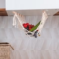 thumbnail image 3 of Cotton Rope Fruit Hammock with Wood Rod Innovative Hanging Vegetables Fruit Basket Kitchen Tools, 3 of 5