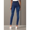 thumbnail image 3 of Women's Vintage Button Front Skinny Jeans Tummy  Smoothing Leg Lengthening, 3 of 5
