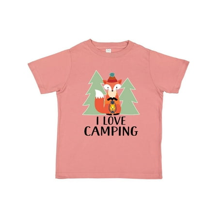 

Inktastic I Love Camping Woodland Fox Gift Toddler Boy or Toddler Girl T-Shirt