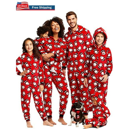 

Family Matching Pyjamas Christmas Onesie Snowman Hooded Jumpsuit Loungewear for Daddy Mommy and Me Pjs Loungewear