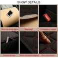 thumbnail image 2 of Car Seat Cover Protector Linen Front Rear Back Cushion Protection Pad Mat Backrest for Auto Interior Truck SUV(1 Front Black), 2 of 5