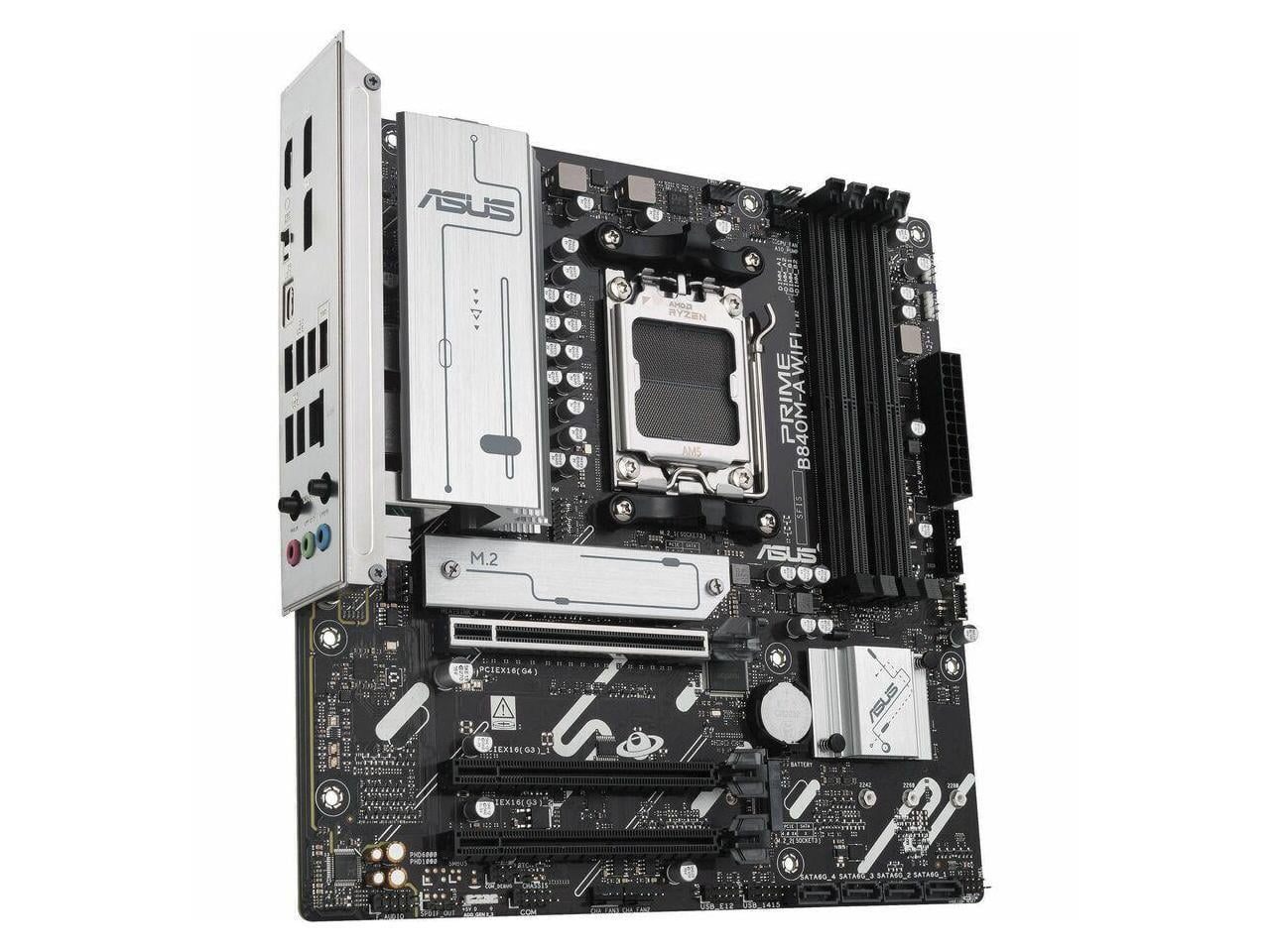 Asus Prime B840M-A WIFI-CSM Gaming Desktop Motherboard - AMD B840 Chipset - Socket AM5 - Micro ATX (primeb840m-awifi-csm)