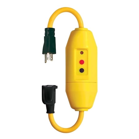 Manufacturing 30338018 18" Length, 15 amp In-Line GFCI Cord Set with Auto and Single Connectors