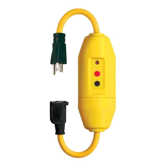 Manufacturing 30338018 18" Length, 15 amp In-Line GFCI Cord Set with Auto and Single Connectors