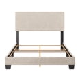 thumbnail image 3 of CorLiving Celeste Modern Upholstered Adult Full Sized Bed Frame with Headboard, Box Spring Required, Beige, 3 of 7