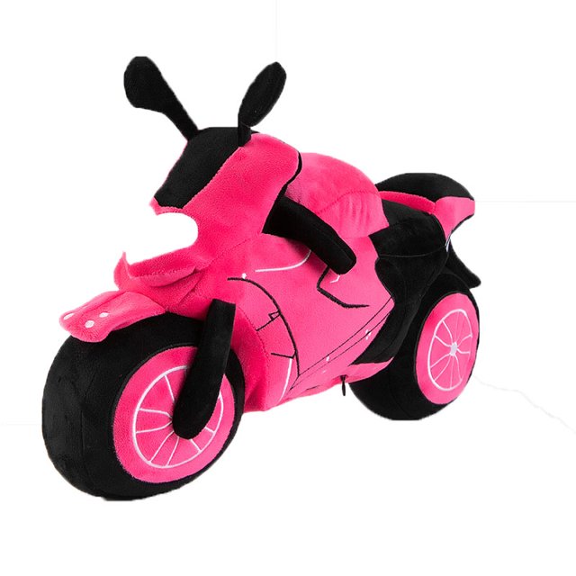 Muñeca de peluche con dibujos animados suaves para motocicleta, 45 cm