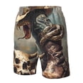 thumbnail image 4 of Vsdgher Western Cowboy Snake Ram Skull Men's Beach Shorts, Surfing shorts, Swim trunks, Quick Dry Swim Trunks for Surfing Beach Fun -Large, 4 of 6