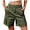 Green, variant on SOMER Bermuda Shorts for Women Elastic Waist Cargo Shorts with 6 Pockets Green Shorts Hiking for Summer Casual
