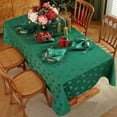 thumbnail image 2 of SASTYBALE Christmas Tablecloth Rectangle, Jacquard Snowflake Pattern Table Cloth for Rectangle Tables, Water Resistant Rectangular Tablecloths for Dining Room & Holiday Decoration, 2 of 7