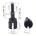 thumbnail image 3 of 4 Uds eje de transmisión y eje de rueda Dogbone para Hsp 94111 94108 1/10, negro, 3 of 5