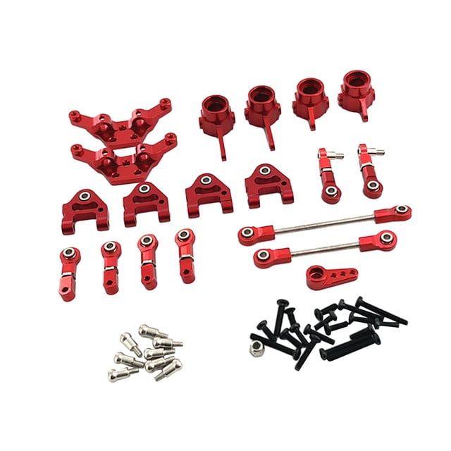 Piezas de repuesto de coche teledirigido, accesorios, copas de dirección de torre de choque para Wltoys 1/28 284161 284010 284131, coche trepador de Rojo Hugo brazos traseros delanteros
