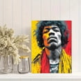 thumbnail image 2 of Jimi Hendrix Canvas Art, Vibrant Rock Legend Design, Music Lover Gift and Music Room Decor, 2 of 8