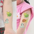 thumbnail image 3 of 24 hojas de tatuajes temporales, pegatinas impermeables para el cuerpo, lindas decoraciones de tatuajes, suministros de fiesta de cumpleaños, decoración para niños, niñas y niños, 3 of 6