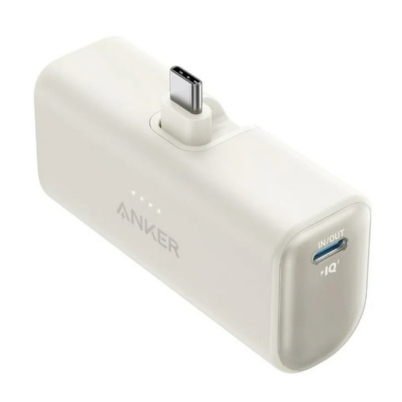 Power Bank Nano USB-C Plegable Anker 5000 mAh 22.5W Blanco