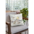 thumbnail image 5 of Amrita Sen Singing Sparrow 18" Suede Double Sided Zippered Pillow in Light Green, 5 of 5