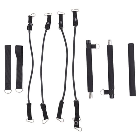 CEORPER Multifunctional Pilates Rod Kits with Resistance Band Pilates Equipment