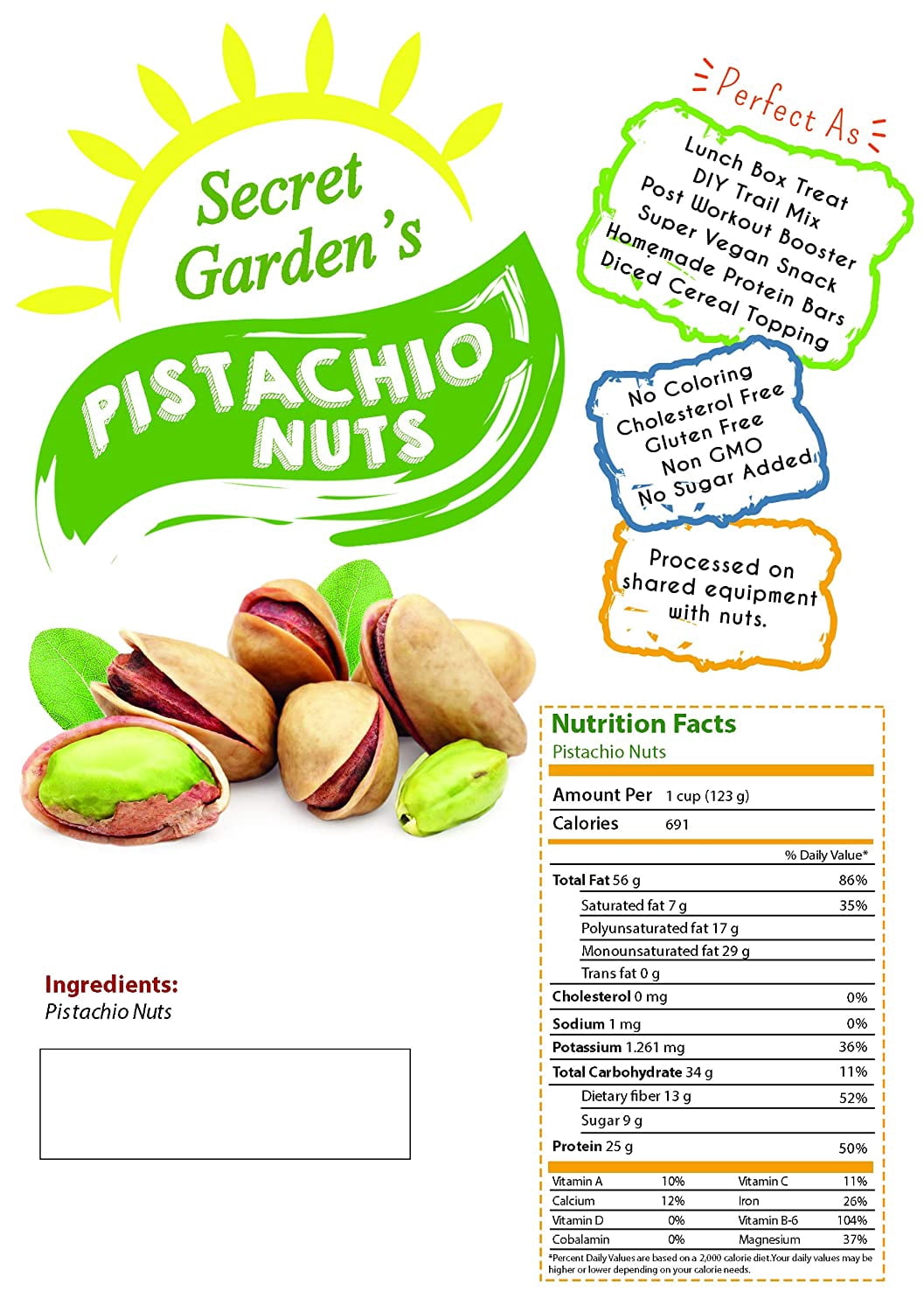 Roasted Salted Nuts, Salted, Roasted Pistachios ready to eat resealable bag(3LB)