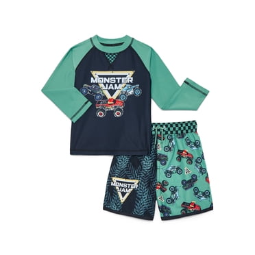 Character Toddler Boy Long- Sleeve Rash Guard and Trunk Swim Set, 2-Piece, Sizes 12M-5T