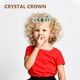 thumbnail image 2 of Tiara de cristal real, corona nupcial, tocado, accesorio para el cabello de novia (base plateada, verde), 2 of 8