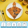 thumbnail image 6 of Qinduosi Fall Cloth Napkins, Thanksgiving Autumn Orange Party Dinner Decoration Washable Napkins 2 PCS, 6 of 7