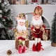 thumbnail image 4 of Venta caliente de muñecos navideños elfos colgantes adorno cara sonriente como Mark Robert peluches elfos para decoración del árbol de Navidad, 4 of 5