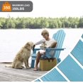 thumbnail image 4 of WINSOON Pliant Adirondack Chaises Patio Extérieur Ensemble de 2, Finition Bleue, 4 of 5