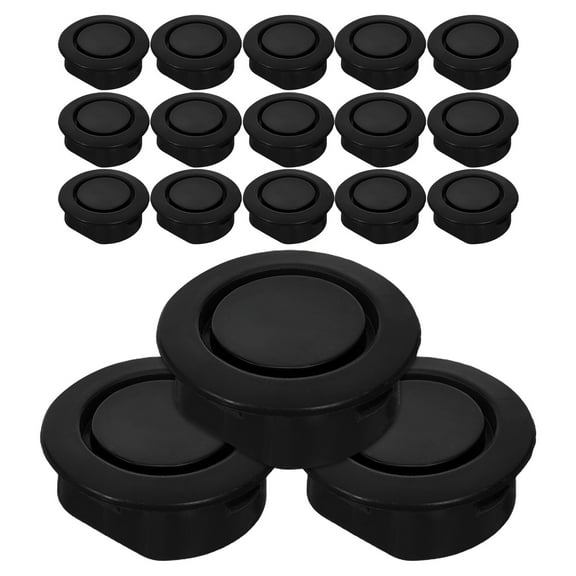 OFFIGAM 24Pcs Black Plastic Automotive Radar Hole Caps Front Rear Bumper Hole Plugs Universal Fit