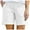 White, variant on ibuvkizy Womens Shorts Clearance,Casual Summer Shorts for Women,Women's Solid Cotton Women's Pocket Shorts,Comfy Short Pants Drawstring Elastic Waist Pocketed Shorts